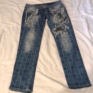 Nice Istanbul Super Embellished Studded Skinny Jeans Women’s 40 Read